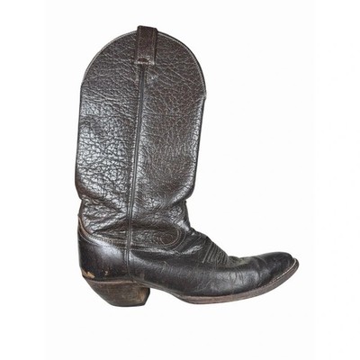 Justin #1310 Antelope Skin Vintage Boots Dark Brown