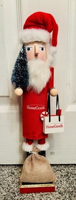 Christmas Santa Nutcracker 15  Figurine with HomeGoods Shopping Bag & Outfit