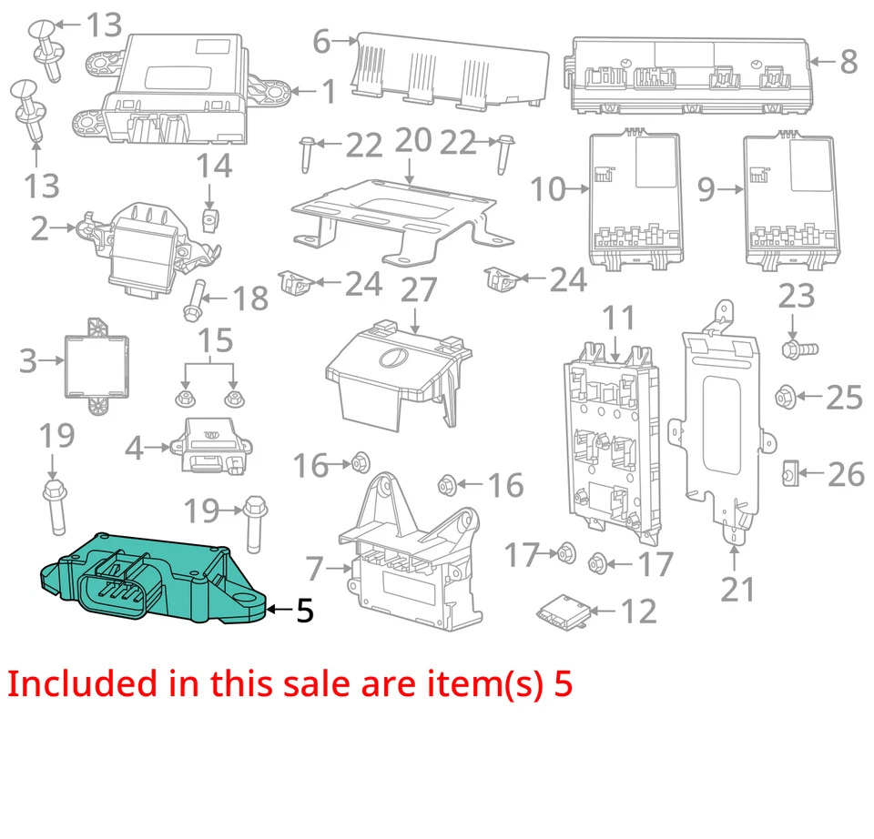 Chassis ECM Fuel Pump Fits 15-22 PROMASTER CITY 2016683 Foto 4 de 4