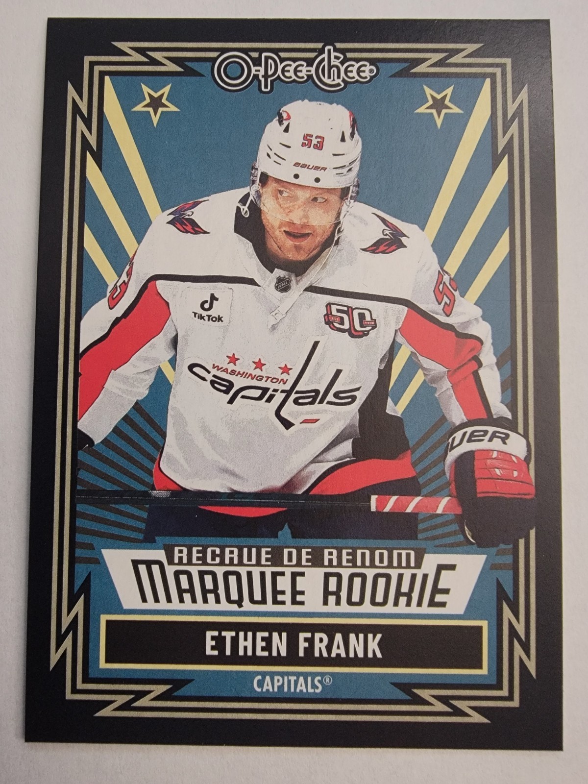 2025-26 O-Pee-Chee Ethen Frank #563 Black Border Marquee Rookie RC /100