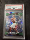2024 Panini Prizm - Fireworks Jayden Daniels #24 Green Prizm (RC) (PSA 9)