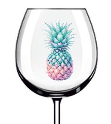 12x Ananas Küche Shop Vinyl Aufkleber Abziehbild Becher Weinglas Flasche Becher Van