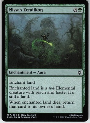Foil Nissa's Zendikon 197 Zendikar Rising C NM