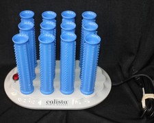 Calista Tools Ion Hot Rollers 5 1/4" LONG Length Set w/ L-12 Base 12x, NO CLIPS