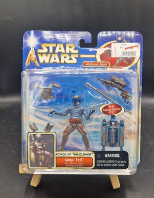 Jango Fett mit Electronic Jetpack ! - Star Wars Attack Of The Clones - OVP