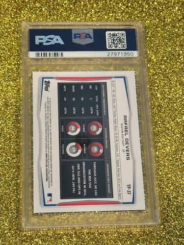 RAFAEL DEVERS PSA 10 GEM MINT 2014 BOWMAN DRAFT PICKS #TP-37 TOP PROSPECTS - Picture 8 of 8