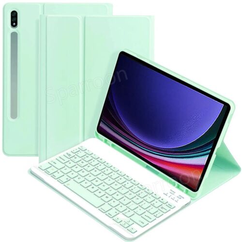 Keyboard Case Mouse For Samsung Galaxy Tab S9 FE S8 S7 S6 Lite A9+ A8 A7 Tablet - Picture 7 of 52