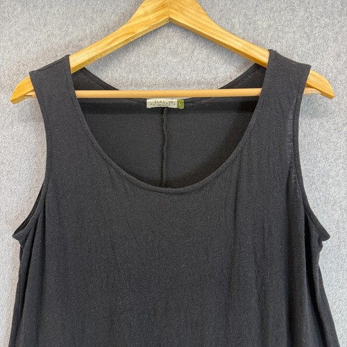 Chalet Et Ceci Womens Size Large Sleeveless Black Tunic Tank Top Casual Summer - Picture 2 of 11