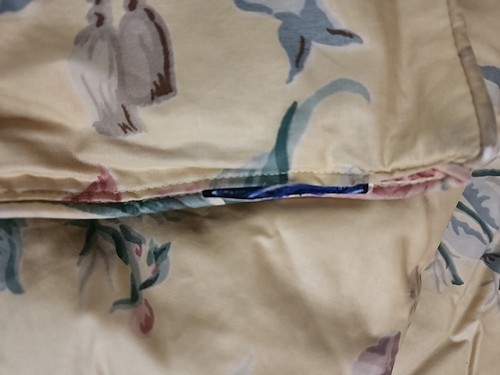 NEW RARE Ralph Lauren EVELYN Full Queen COMFORTER CHINTZ Yellow FLORAL Blue BOW - Picture 3 of 3