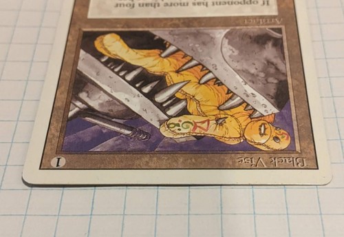 MTG Black Vise LP Uncommon Revised Edition 3ED - Picture 4 of 5