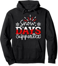 Proud Of Snow Days Funny Winter Holiday Christmas Unisex Hooded Sweatshirt