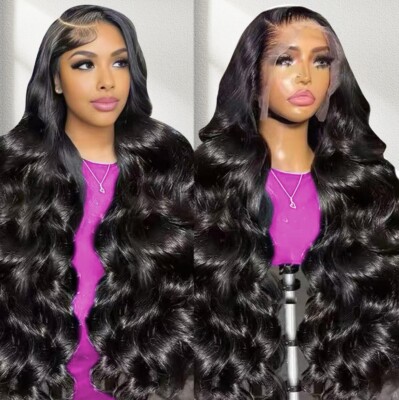 28 Inch Black Body Wave Wig