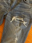 Amiri jeans super repair indigo blue denim pants size 33w slimfit stretch ripped — photo 5