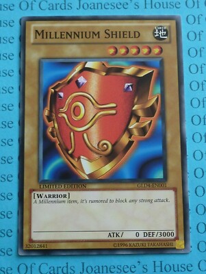 Millennium Schild GLD4-DE001 Yu-Gi-Oh Karte Limitierte Auflage Neu