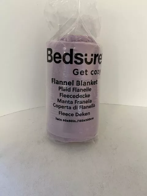 Bedsure Fleece Blanket Purple 60 x 80