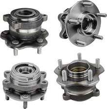 Front & Rear Wheel Bearing & Hubs Assembly Kit for 2009 - 2014 Nissan Murano AWD