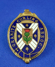 Granite Curling Association MONTREAL Quebec Canada C Clasp Curling Pin