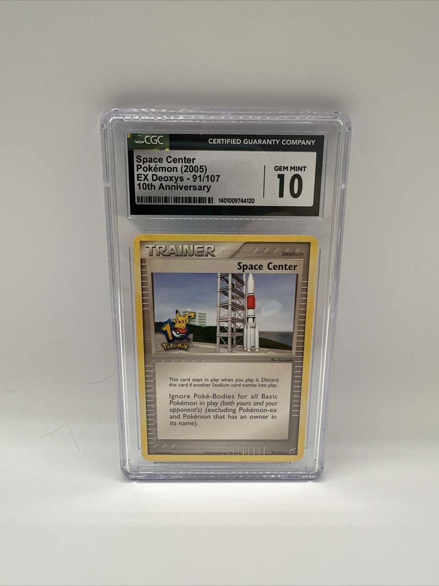Space Center 10周年記念 ヒューストン宇宙センター ポケモンカード Pokémon Space Center 10th Anniversary CGC 10 91/107 | eBay