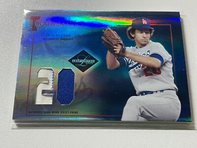 2005 Leaf Limited Team Trademarks Don Sutton Game Worn Jersey Card TT-15 #07/25