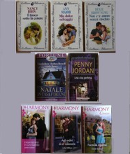 lotto 8 libri usati COLLEZIONE HARMONY - COLLANA BLUEMOON - RITRATTI FAMIGLIA