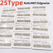 10 Packs Orthodontic Dental 018''/022” Roth/MBT/Edgewise Metal Brackets Braces
