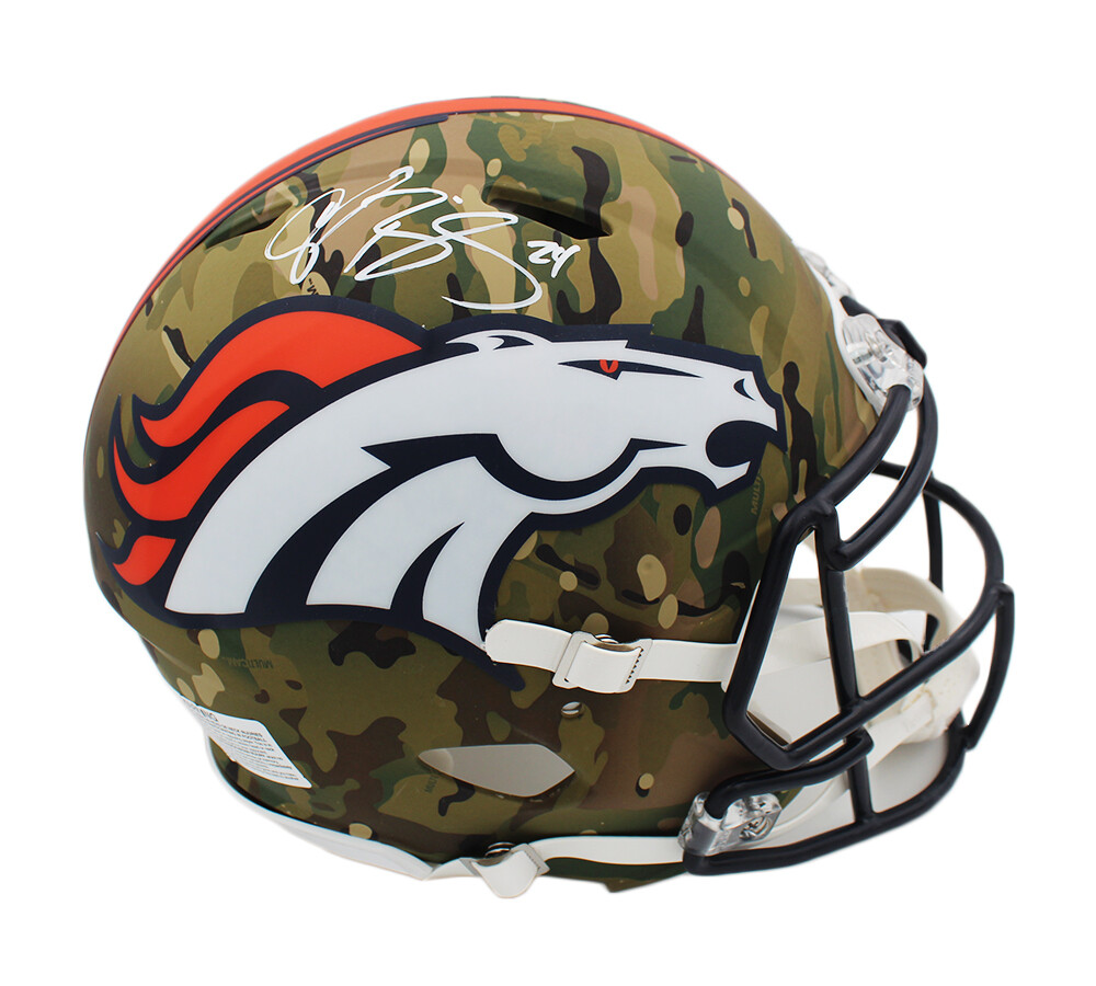 Champ Bailey Autographed Signed Denver Broncos Speed Authentic Camo NFL Helmet 