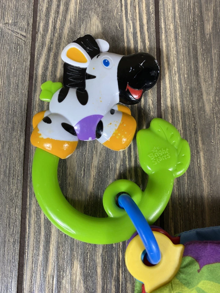 Плюшевое кольцо-зебра Bright Start с книгой номеров детская игрушка - Изображение 2 из 4