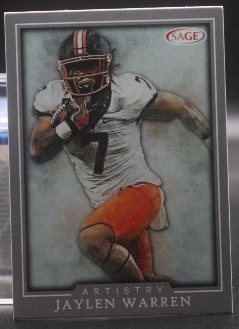Jaylen Warren (Oklahoma State Cowboys) - 2022 SAGE Artistry Silver #60
