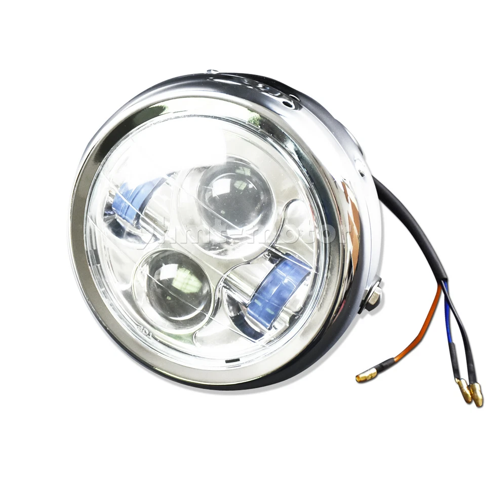 Faro Proyector LED Moto 40w 6.5"" Apto para Yamaha Cromo Foto 2 de 4