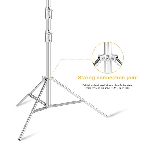 Selens Light Stand Heavy Duty Adjustable Tripod Stainless Steel Studio Photo - Picture 2 of 12