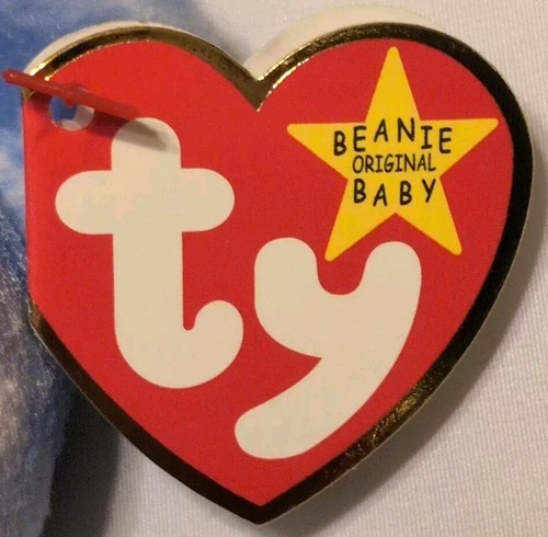 Ty Beanie Baby 1999 Holiday Teddy the Winter Snowflake Limited RARE With Errors - Foto 11 di 13