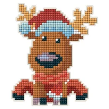 DIY Collection D'Art Reindeer Holiday Kids Diamond Magnet Kit