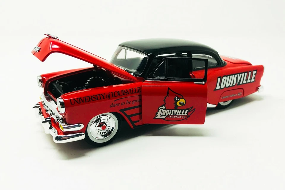Louisville Cardinals 1 of 500 LIMITED EDITION 1954 Chevy 1:24 Scale Diecast Bank - Image 2 of 4