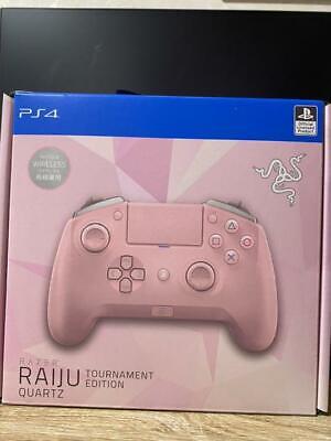 Razer Raiju Tournament Edition Quartz Pink PS4 Officially Controller w/Box  F/S