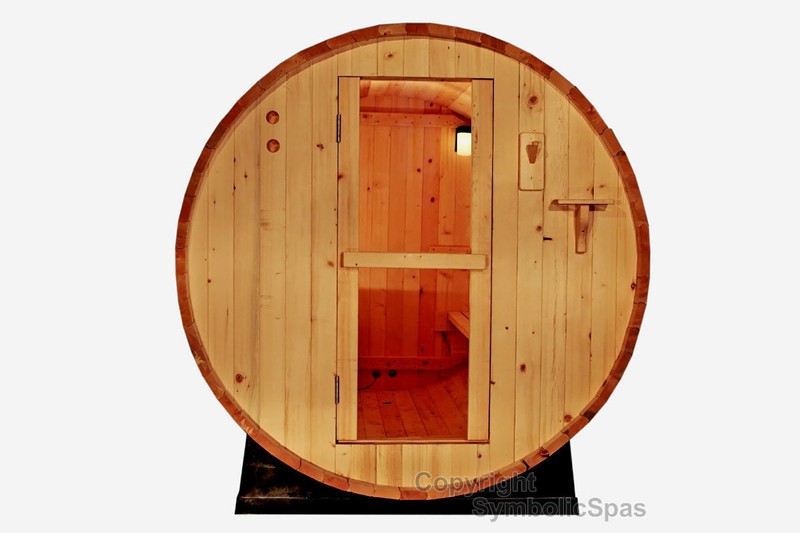 NEW OUTDOOR 6' Foot Canadian PINE WOOD Barrel Sauna WET / DRY SPA  4 Person Size