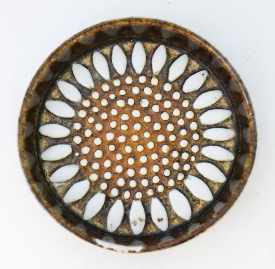 Cuenco redondo de porcelana flor - Sylvia Leuchovius - Rörstrand - años 70 Foto 3 de 4