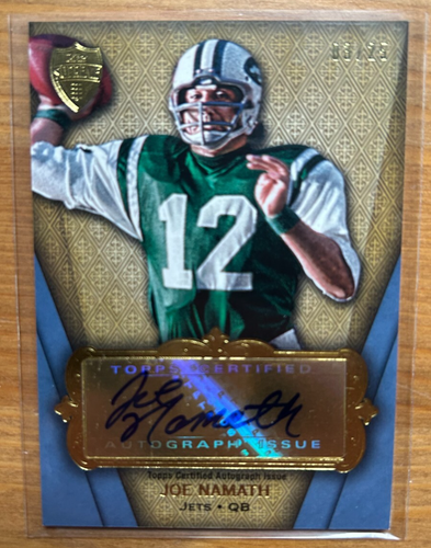 2012 Topps Supreme Autographs Joe Namath #SA-JN /25 BIN $teal