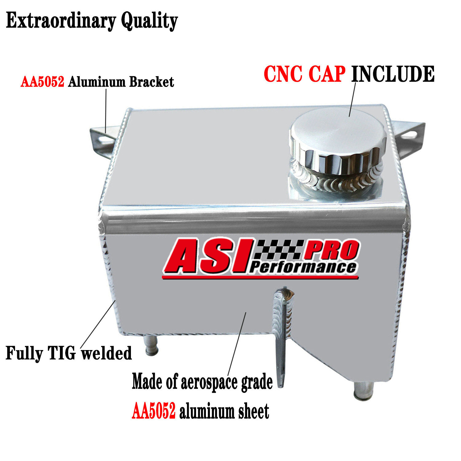 Aluminum Coolant Expansion Overflow Tank fits Land Rover Defender 200TDI 300TDI