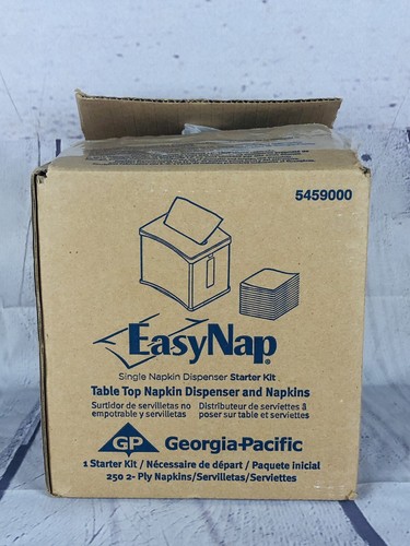 Georgia Pacific EasyNap Single Napkin Dispenser Starter Kit Table Top Dispenser - Picture 7 of 8