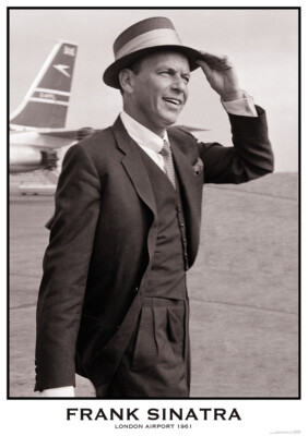 FRANK SINATRA POSTER LONDON AIRPORT 1961 COME SWING WITH ME 