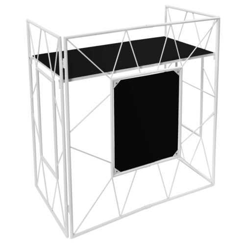 DJ Booth Portable DJ Facade Table Station Event Foldable Tabletop for Show Party - Picture 6 of 20