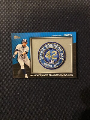 Ichiro 2010 Topps 2009 Jackie Robinson Day Commemorative Patch Card #MCP-49 Rare