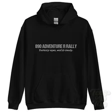 890 ADVENTURE R RALLY: Factory-spec, world-ready hoodie motorcycle biker