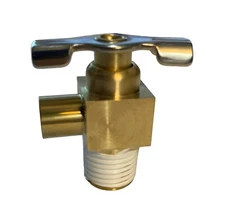 1/4 NPT Compressor Tank Drain Valve Petcock W/ Directional Condensate Release