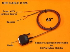 Cable 525 Speaker Ignition Plug Hytera 26-Pin Mobiles MD652 MD652G MD782 MD782G 