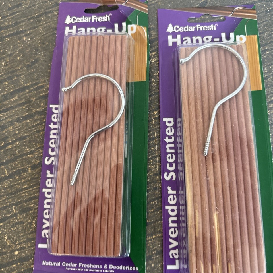 Lot of 2 Cedar Fresh Cedar & Lavender Hang up Repel Moths eBay