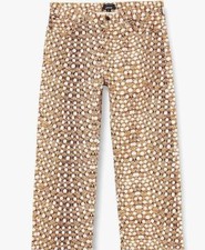 Jeans Just Cavalli vita alta, elasticizzato, ritagliato, gamba larga 34 e 36 Made in Italy