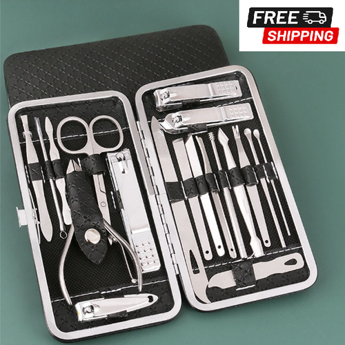 1pc Manicure Set With 19 Pieces Nail Tools For Beauty Care, For Home Use NEW