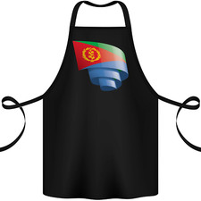 Curled Eritrean Flag Eritrea Flag Day Football Cotton Apron 100% Organic