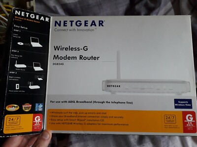 Netgear Wireless G 54 Mbps 10/100 Modem-Router DG834G